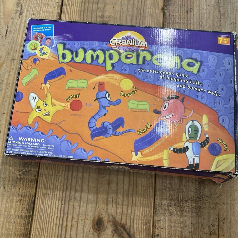 Cranium Bumparena Board Game 2005 Complete Strategy Family Game Fun Active Kids